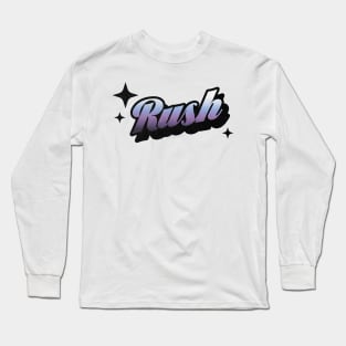 Rush - Retro Classic Typography Style Long Sleeve T-Shirt
